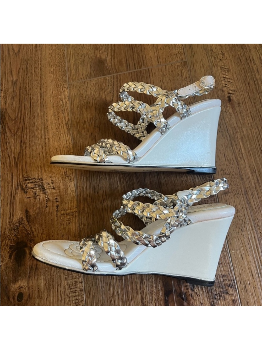 Chanel Silver Wedges - Picture 5 of 9